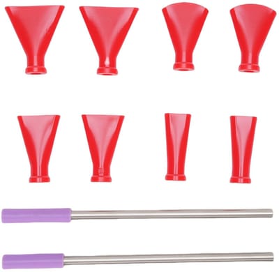 Dailygoods- Blaasmondstukken Set - Roestvrij Stalen Rietjes - Sproeiers - Kunstgereedschap - Acrylverf - Multi-functioneel Ontwerp