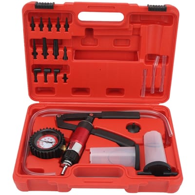 Kit de purge de frein, testeur de pompe à vide manuelle, outil de purge d'huile de liquide de frein et d'embrayage red