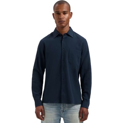 Dstrezzed Ds_chevi Shirt Dk. Navy Size: L | Casual Shirts Outlet | Heren | Blauw