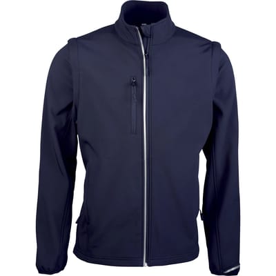 PROACT® Softshell met afritsbare mouwen PA323 - Navy - S