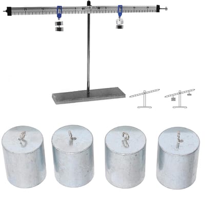 Laboratoriumgewichten Set - Kalibratiegewichten - Nauwkeurig Meten - Verchroomd Staal - 4 Stuks 200g - Zilver