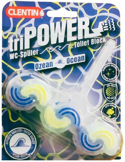 Clentin Tri-Power WC blokje Oceaan Fris Doos 12 stuks