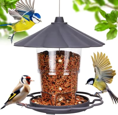 Vogelvoederhuis 820 ml - Opvouwbare en Weerbestendige Vogelvoederdispenser voor Balkon en Tuin