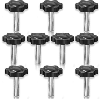 EXCITAT Stervormige handvastdraaischroef - M8 x 30 - Moeren voor gereedschapsmachines, gereedschapsbevestigingsmiddelen en instrumenten - 10 stuks