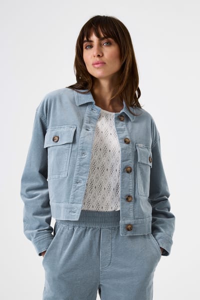 Garcia Ladies Jacket River Valley Size: L | Cropped Jackets Outlet | Dames | Blauw