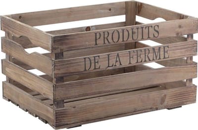 Houten Hangkist Rustieke Vintage Stijl Opslag voor Fruit en Groenten