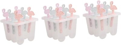 Ijsjes Makers - IJslolly Vorm - Zelf IJsjes Maken - Flamingo Handvat Design - 18 Stuks - Zoals Afgebeeld