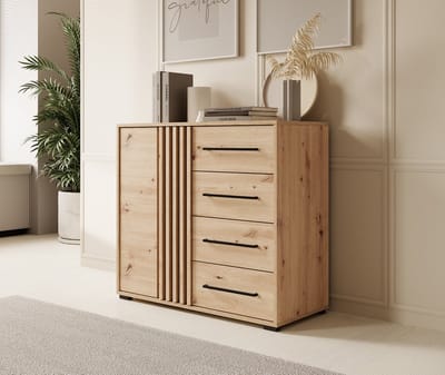 Meubella - Dressoir Adyson - Eiken - 93 cm
