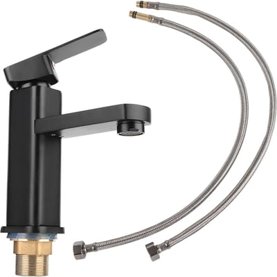 Wastafelkraan Enkel Gat Wastafel Koud Warm Mengkraan Waterkraan Waterval Modern Kranen gray