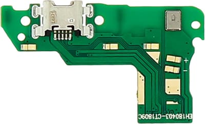 Huawei, flexkabel + Oplaadstekker Geschikt voor Honor 7A / Huawei Y6 (2018) Micro-USB, Zwart