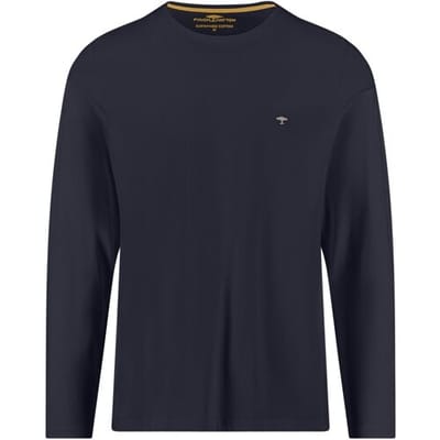 Fynch-Hatton T-Shirt O-Neck Long Sleeve Uni Color Cotton Navy / male