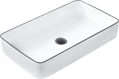 XERT - Wastafel - Wit - 61 x 35 cm - Keramiek