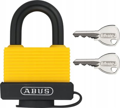 Abus 717/45 Aluminium Hangslot - Geel, Waterdicht & Roestvrij