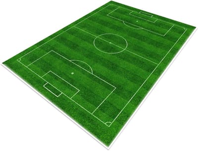 TIM® Voetbalmat - Dribbelmat - Voetbal Tapijt - Groen - 120cm x 80cm x 1cm