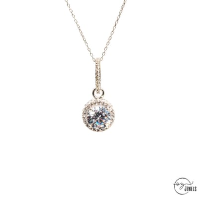OZ Jewels – Zilveren Ketting Magische Glans – Effective Diamond – Vrouwen