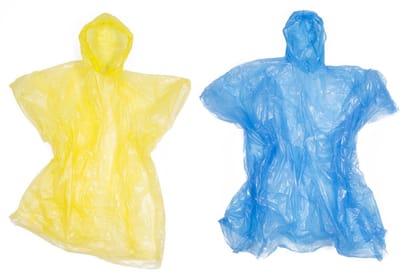 Wegwerp Poncho Transparant - 20 Stuks