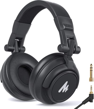 Maono MH601 DJ Koptelefoon met draad - Studio Koptelefoon - Over Ear - Hoofdtelefoon - Zwart