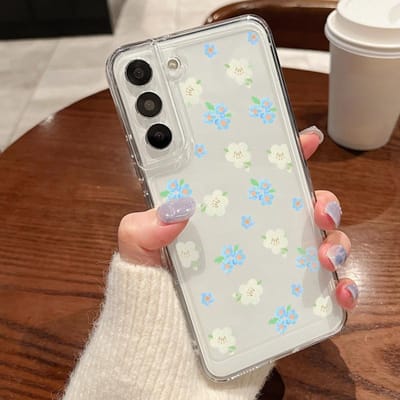 Kleine Bloem Case Voor Samsung Galaxy S24 S23 S22 Ultra S21 S20 FE A52 A56 A14 A34 A15 A25 A35 A55 A54 5G S25 Plus Siliconen Cover For Samsung S22 Plus