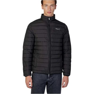Aquascutum Heren Actief Jasje met Mock Neck (Zwart)