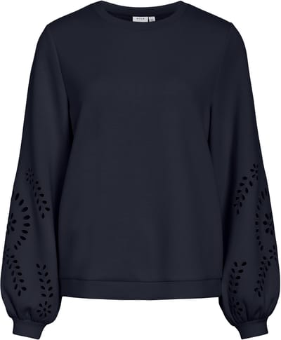 Vila Trui Visandy L/s Detail Sweat Top - Noos 14114310 Navy Blazer Dames Maat - L