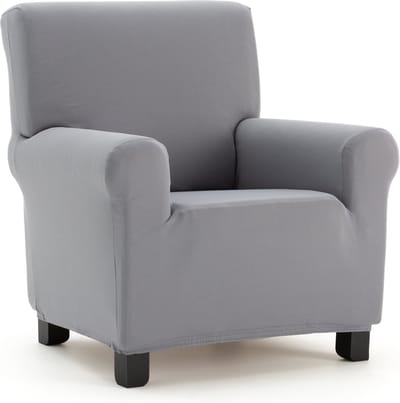 Belmarti® Fauteuilhoes Anza - 70cm tot 90cm breed donkergrijs - Zachte, luxe stretchstof vormt moeiteloos naar je bank - Premium kwaliteit