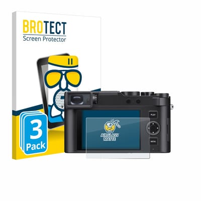 BROTECT - Screenprotector voor Leica D-Lux 8 - Folie Beschermfolie Beschermglas matte 3 Stuks