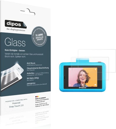 dipos – 2x Matte Pantserfolie geschikt voor Polaroid Snap Touch 2.0 | 9H Screenprotector
