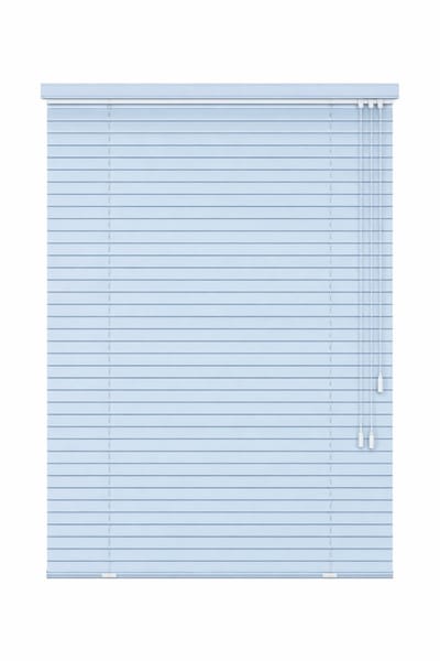 Jaloezieën 90x175 cm – Vinyl 25mm lamellen – Lichtblauw – Verstelbare lamellen – Inclusief montage