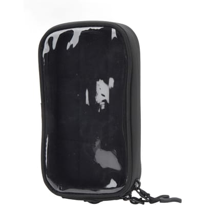 Waterdichte fietstas voor telefoon aan de voorkant van het frame, zwarte fietstas met telefoonhouder voor op de bovenbuis. black