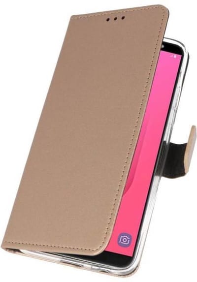Bestcases Pasjeshouder Telefoonhoesje Samsung Galaxy J8 (2018) - Goud