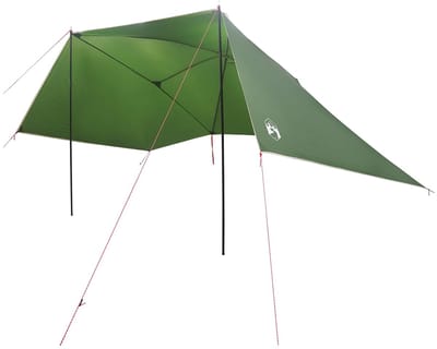 vidaXL - Auto - Tent - 308 - x - 215 - x - 220 - cm - Groen - Polyester - en - Staal