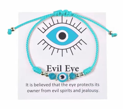 Akyol - Blauwe Evileye armband – cadeau armband - evil – eye – blauwe evileye – armband– unisex – geluk – bescherming – boze oog ketting - turkse oog - nazar - cadeau voor vriendin - blauwe oog armband – vrienden armband