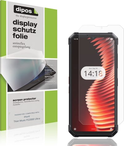 dipos – 4x Matte Beschermfolie geschikt voor iHunt Titan Music P22000 Ultra | Krasbestendige & antireflecterende Screenprotector Ultra-Thin