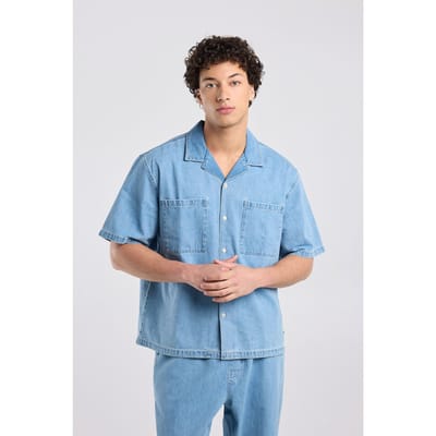 America Today Imro Medium Blue Maat: XS | Casual Overhemden Outlet | Heren | Blauw