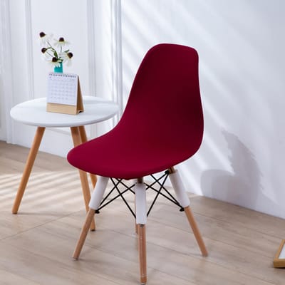 1 stuks Luxe Elastische Vezelstof Eames Stoelhoes Anti-vlek Verwijderbare Stoelhoezen Voor Bruiloft, Eetkamer