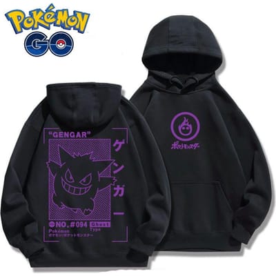 Nieuwe Animatie Cartoon Schattige Bedrukte Trui Mannen en Vrouwen Koppel Hoodie M black