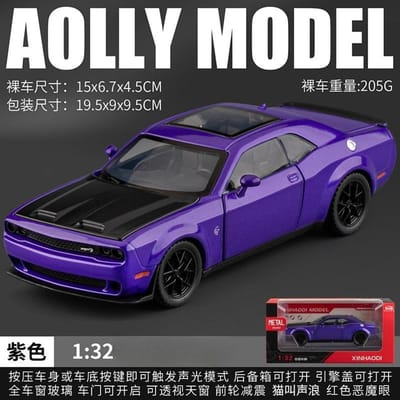 1:32 Hellcat Redeye Alliage Métal Moulé Sous Pression Modèle Muscle Voitures de Sport Collection Décorations de Loisirs