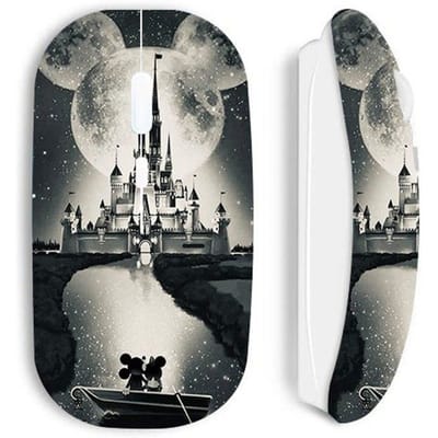 Souris sans fil - Maniacase - Mickey et Minnie - Blanc - USB - Dessin animé