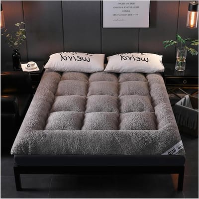Vloermatras - Japanse futon - Comfortabel slapen - Ergonomisch ontwerp - 90x200 cm - Grijs