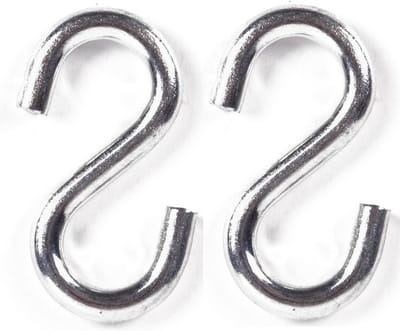 Benson S-haak / ophanghaak - 2x - van metaal - 4.7 mm