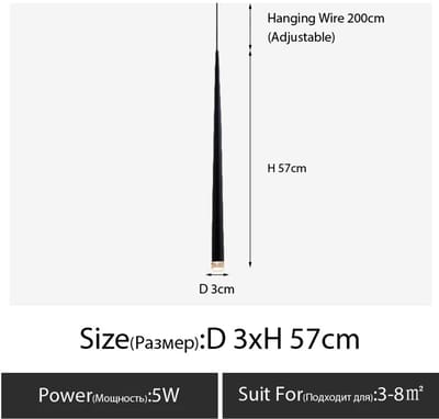 Innovastore Hanglamp - Hanglamp eetkamer - Hanglamp slaapkamer - Hanglamp industrieel - Lamp - Minimalistische lamp - Zwart