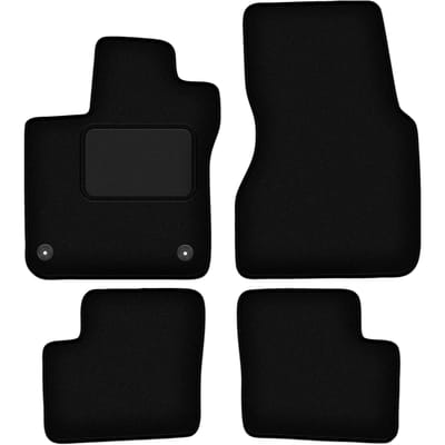 Zwarte velours vloermatten voor: Smart ForFour II hatchback (2014-)