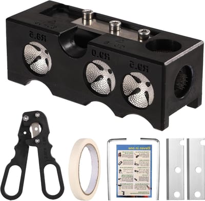 Biljartkeu Tip Reparatie Kit - Keu Tip Shaper - Keu Onderhoud - 10-in-1 Ontwerp