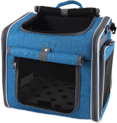 Honden Fietsmand - Transport Tas - Veilig Vervoer - Verstelbare Ventilatie - Universele Maat - Zwart