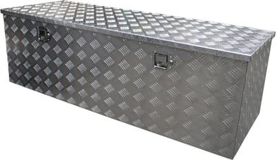 Gereedschapskist aluminium 1450x520x460mm kofferslot - Disselbak - Disselkist - Gereedschapskist - Disselkist Aanhangwagen - Novio