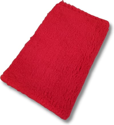 Vetbed Rood Effen - Antislip Hondenmat - Hondenbed - Hondenmatras - Benchmat - 150 x 100 CM - Machine Wasbaar