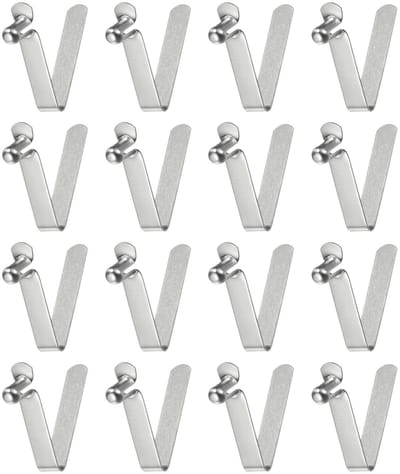 Dailygoods- Clips 16 Stuks - Veerclips voor Kajakpeddels - Telescoopstang - Telescopische Buisvergrendeling - Corrosiebestendig - Duurzaam 65Mn Verenstaal - Vergrendelingsclips