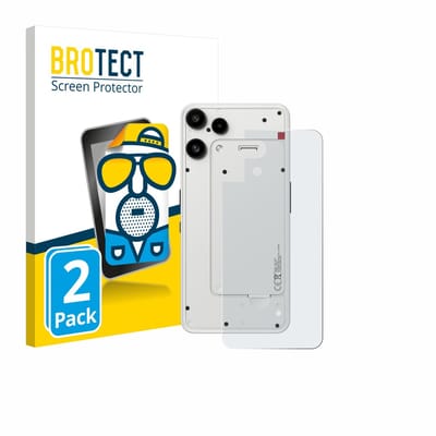 BROTECT - Screenprotector voor Nothing Phone (3a) Lite (Achterkant) - Folie Beschermfolie matte 2 Stuks