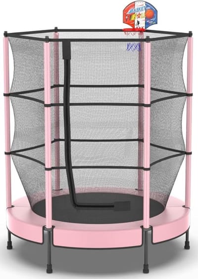 Luxe Baby Trampoline – Baby Jumper Speelgoed – Activity – Baby Bouncer – Binnen & Buiten – Weerbestendig – Dichte Zijkanten – Extra Safe – Roze