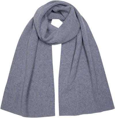 FALKE Selection Structured sneldrogend warm wol functioneel materiaal wintersjaal unisex grijs - maat ONESIZE
